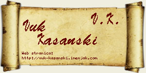 Vuk Kašanski vizit kartica